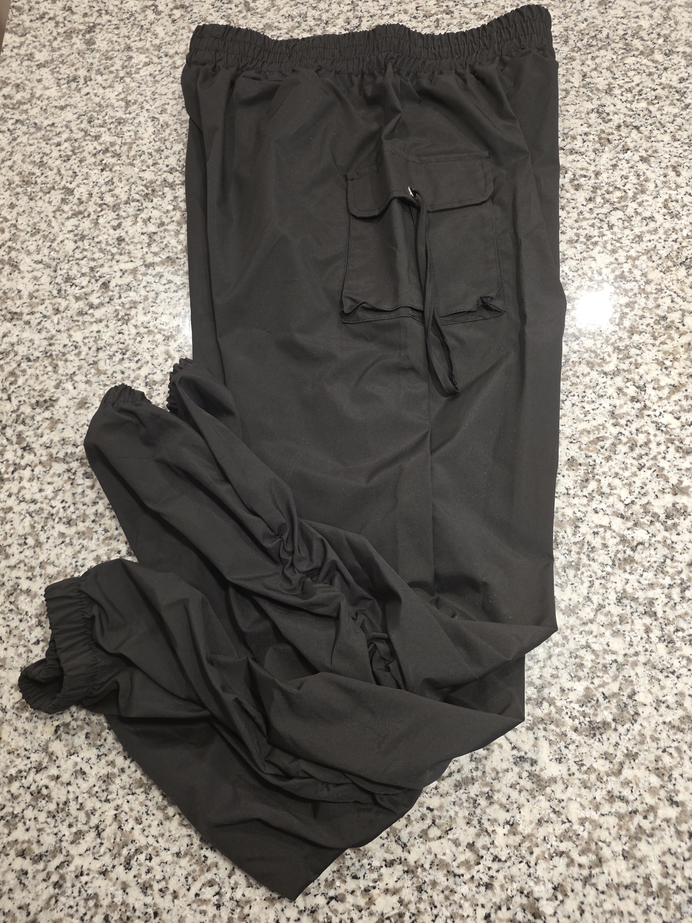 Women's Black Cargo Track Pants